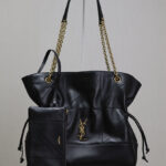 Saint Laurent Jamie 4.3 Sheepskin Tote Bag Black